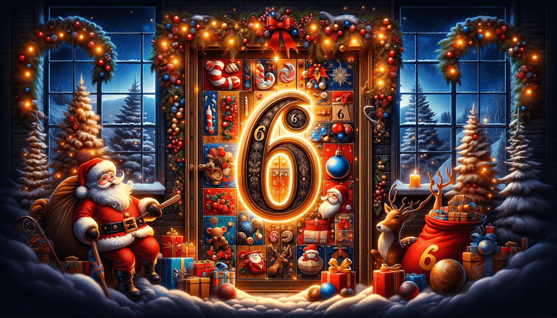 Adventskalendertuerchen mit einer 2