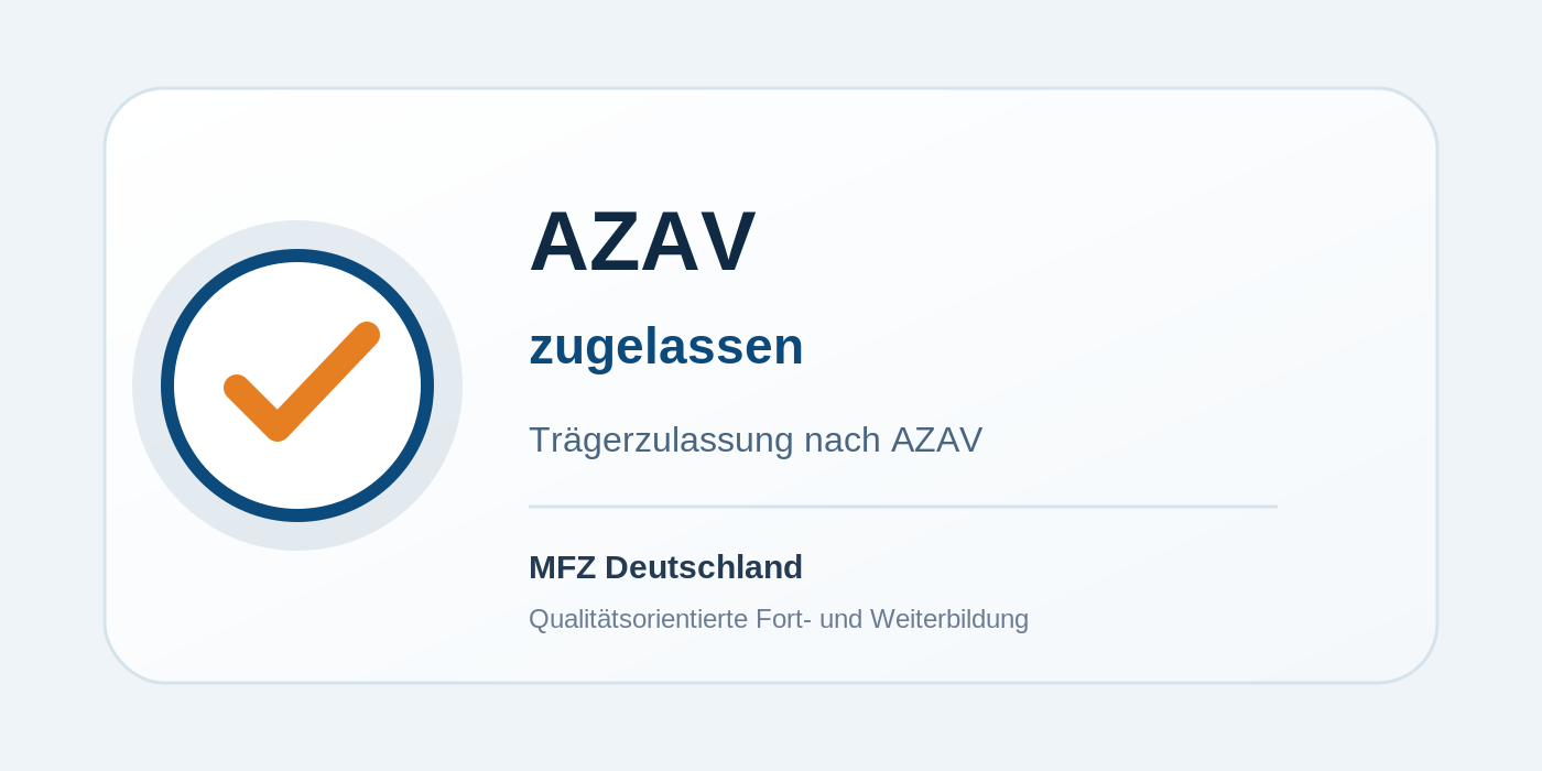 AZAV zertifiziert
