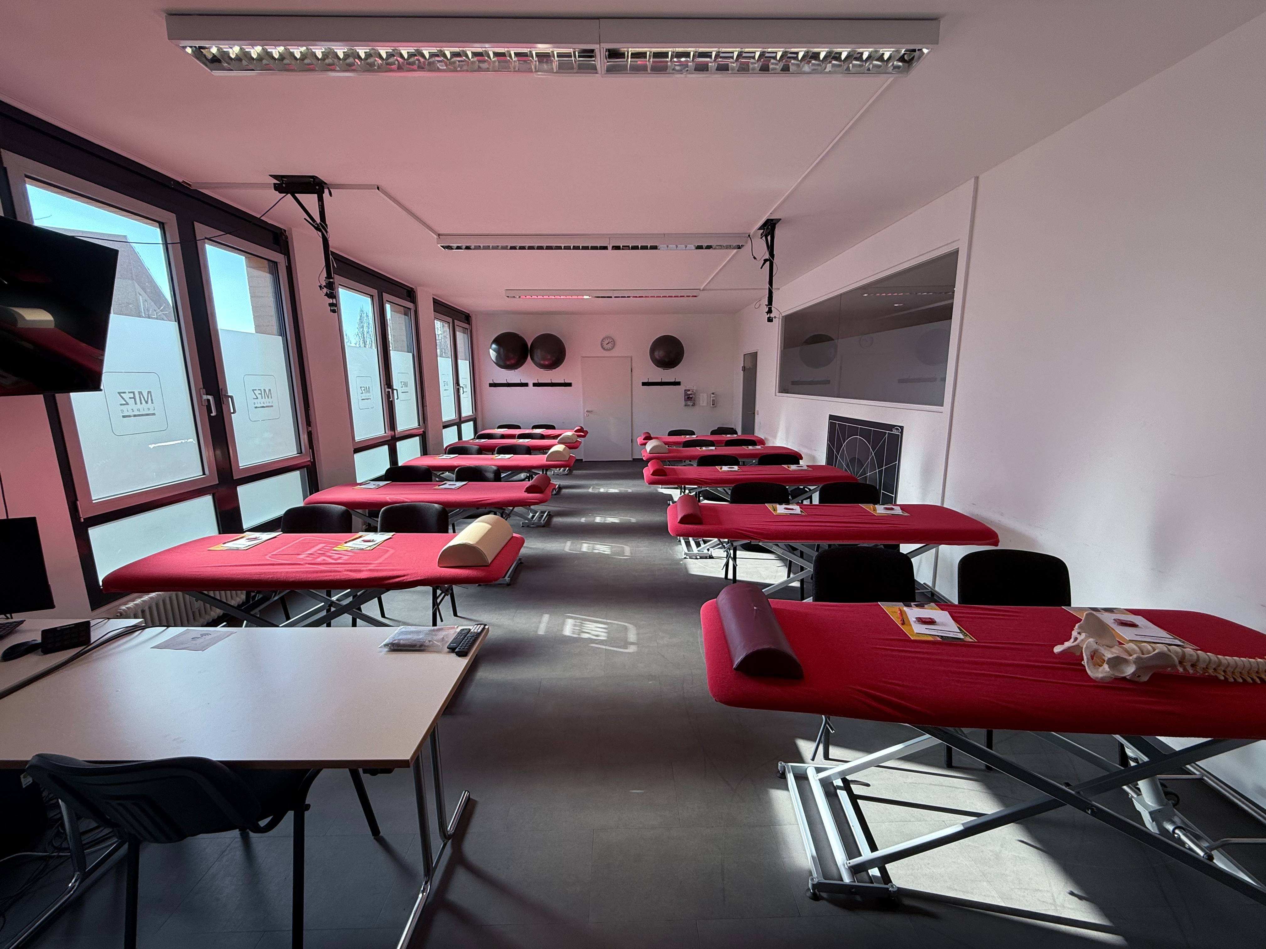 Kursraum des MFZ Leipzig für Fortbildungen und Gruppenarbeit